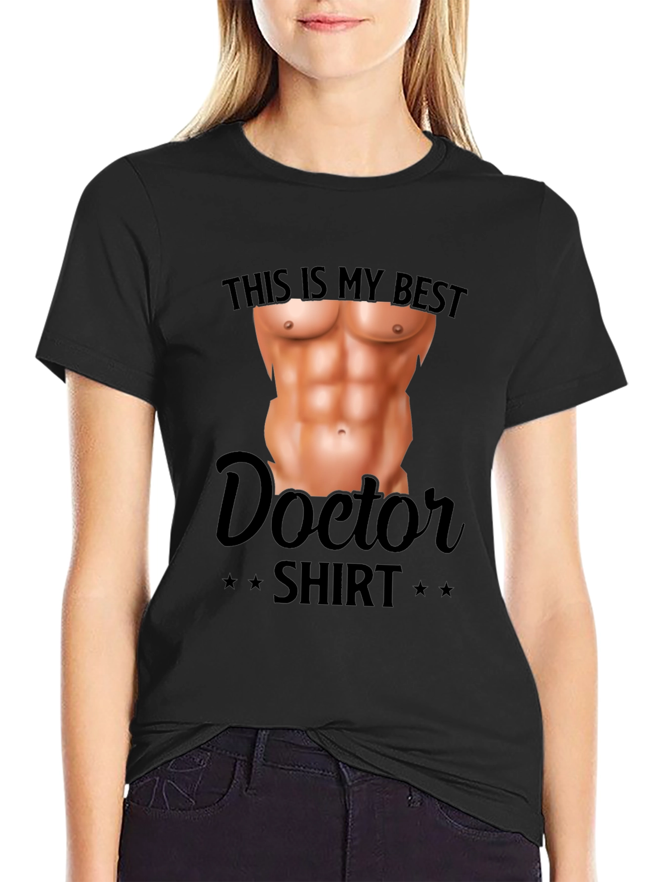 Funny Doctor Shirt - Fake Abs T-Shirt