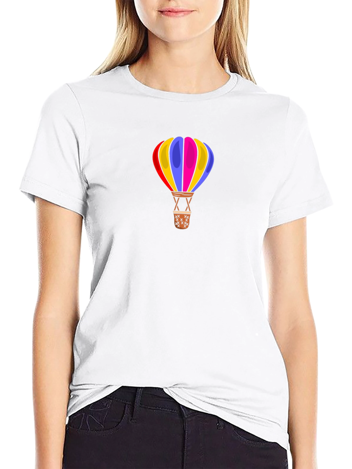 Hot Air Balloon Graphic Tee - Unique Design