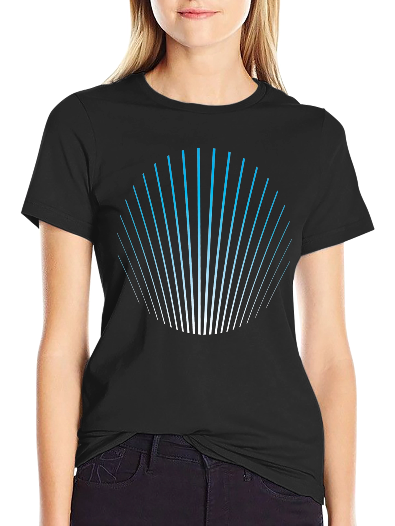 Abstract Lines Graphic Tee - Modern Design