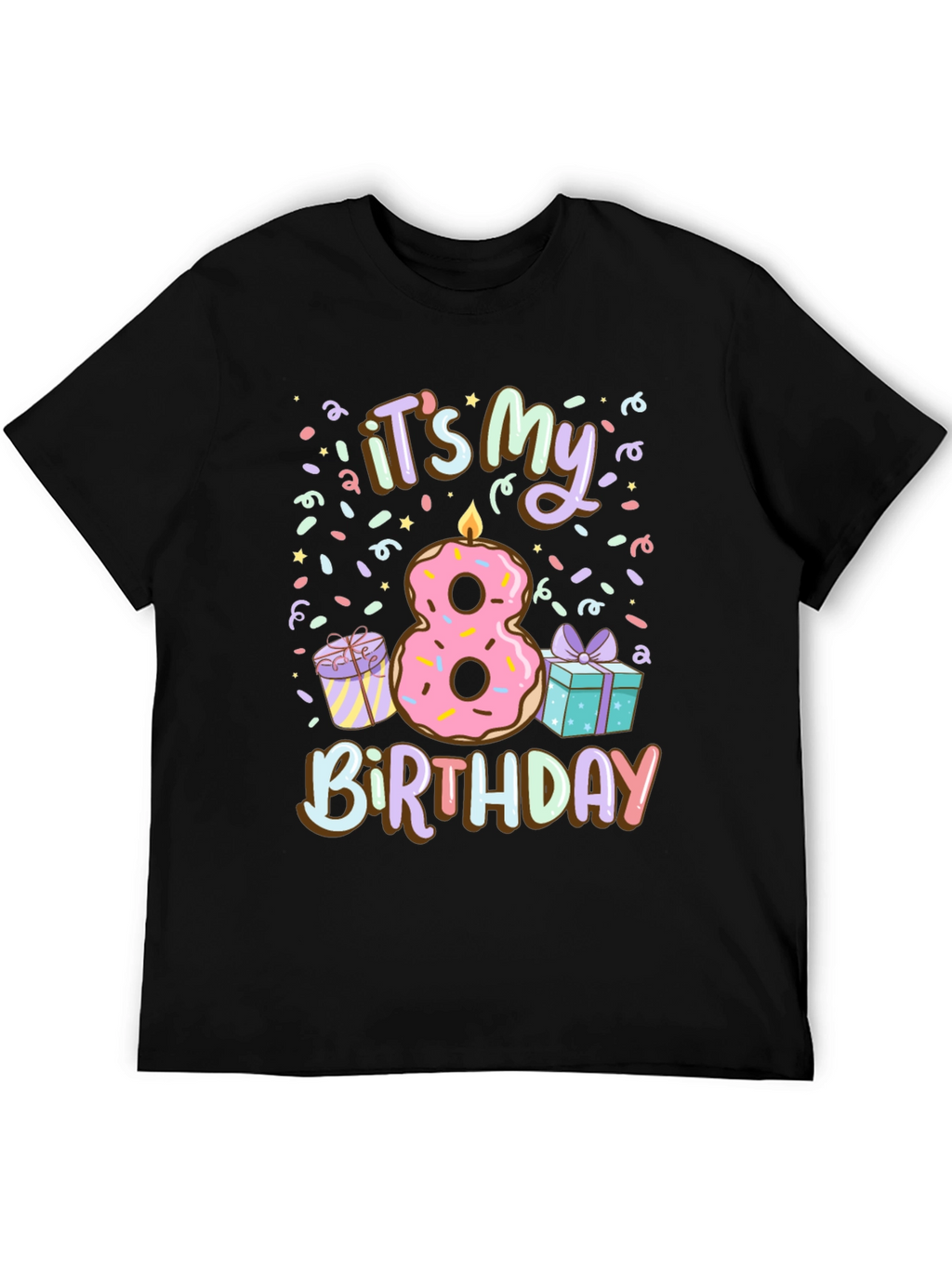 Its My 8th Birthday Donut T-Shirt