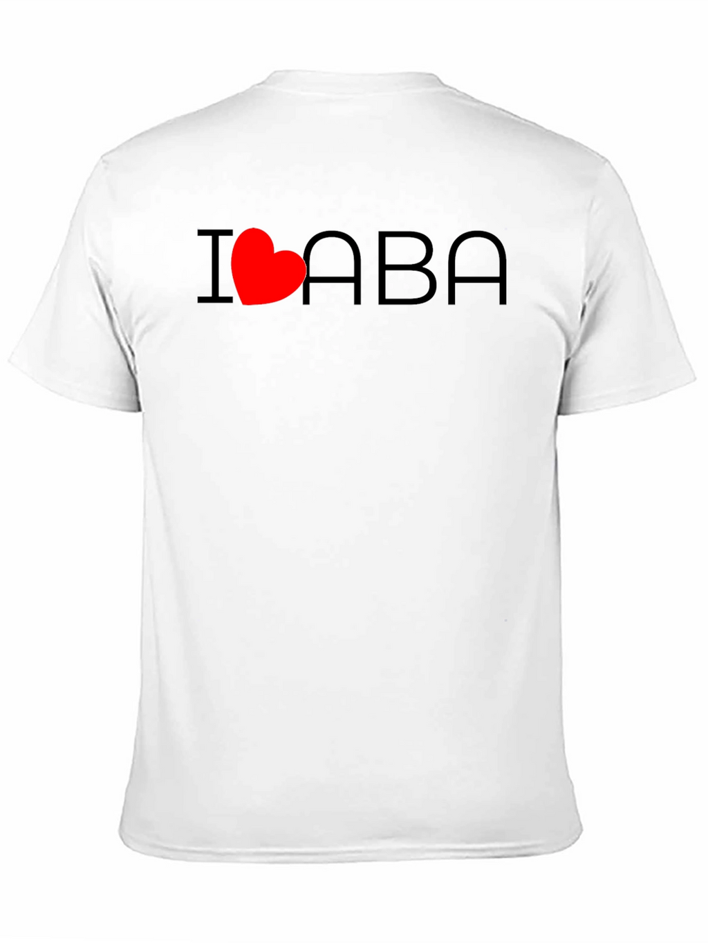 I Heart ABA T-Shirt - Black Casual Comfortable