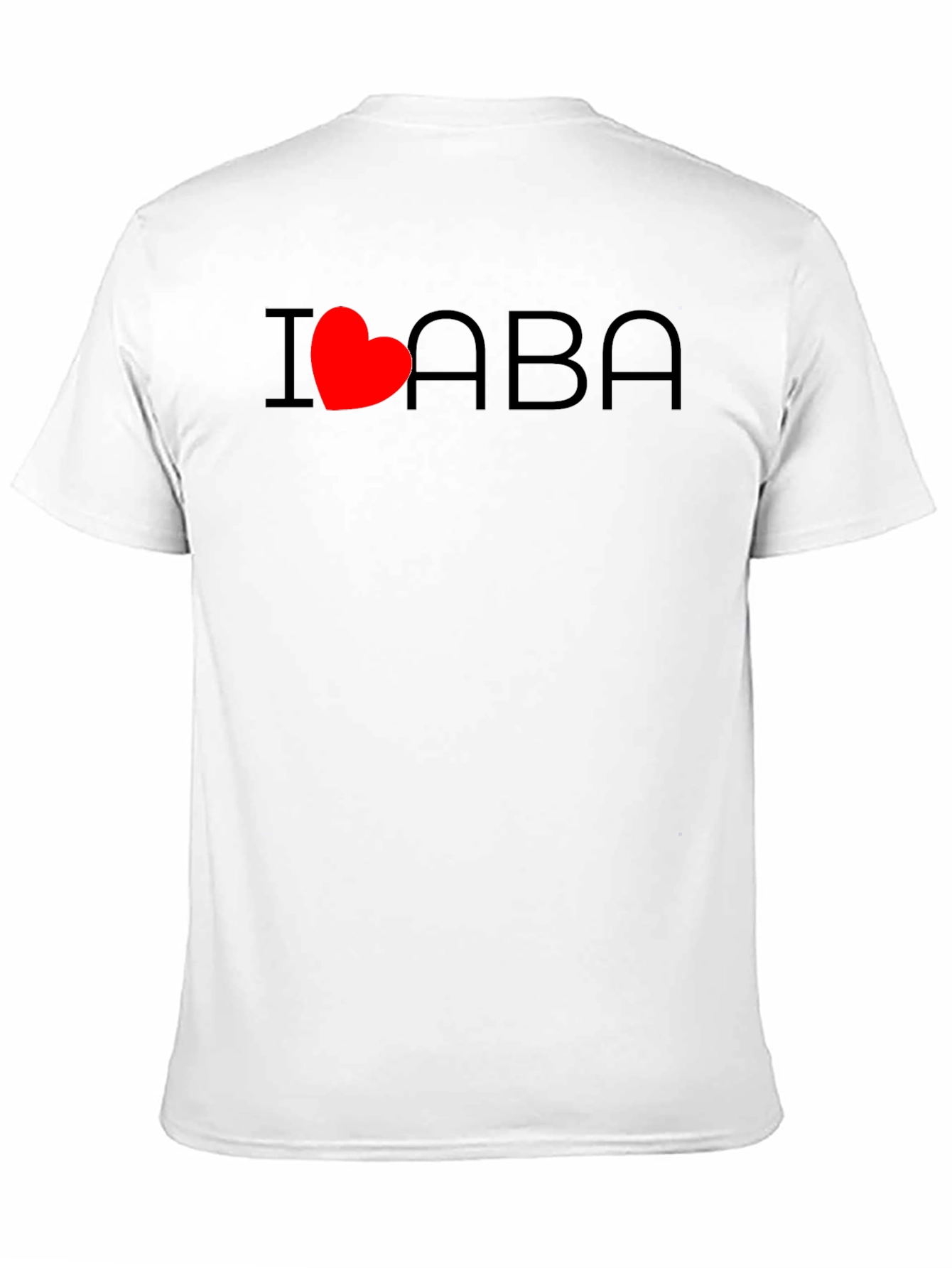 I Heart ABA T-Shirt - Black Casual Comfortable