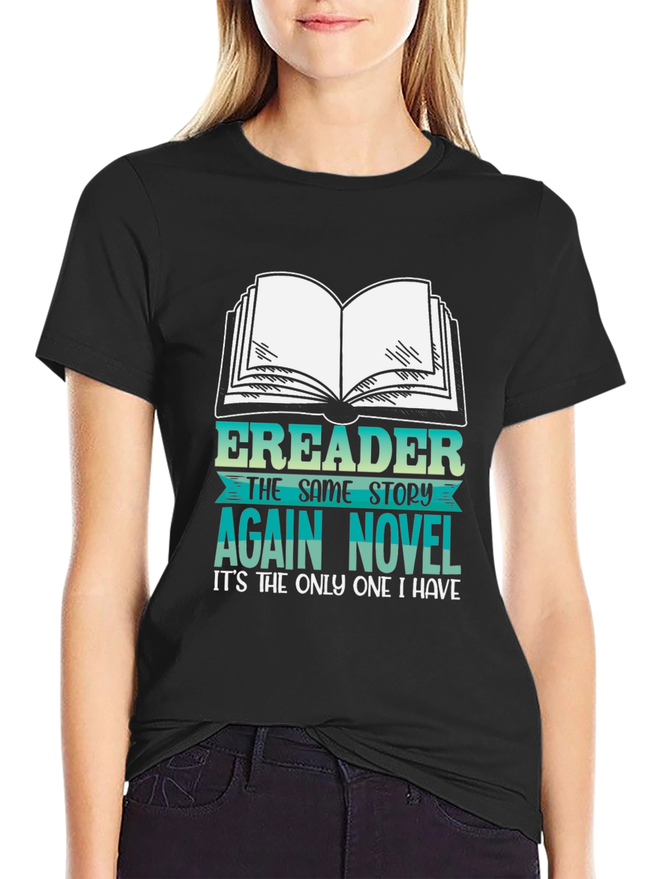 Funny Ereader Novel Graphic T-Shirt