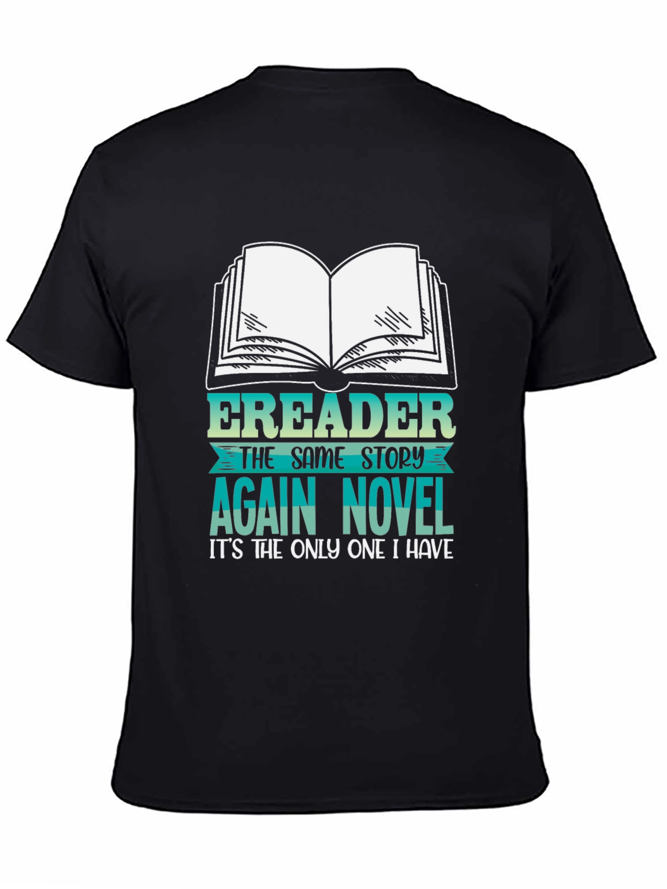 Funny Ereader Novel Graphic T-Shirt