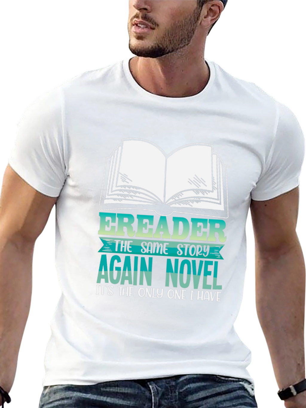Funny Ereader Novel Graphic T-Shirt