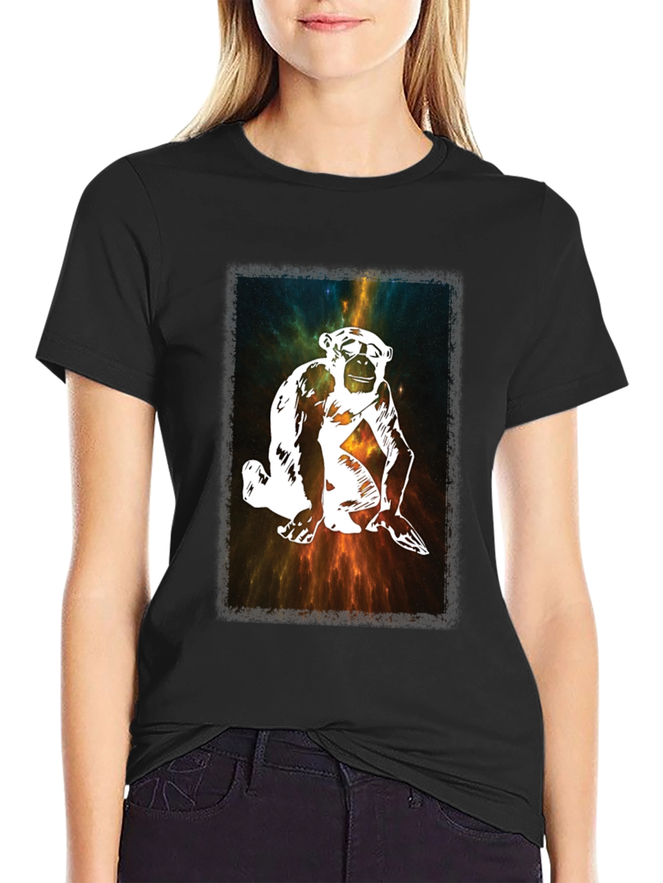 Monkey Galaxy T-Shirt - Unique Graphic Tee