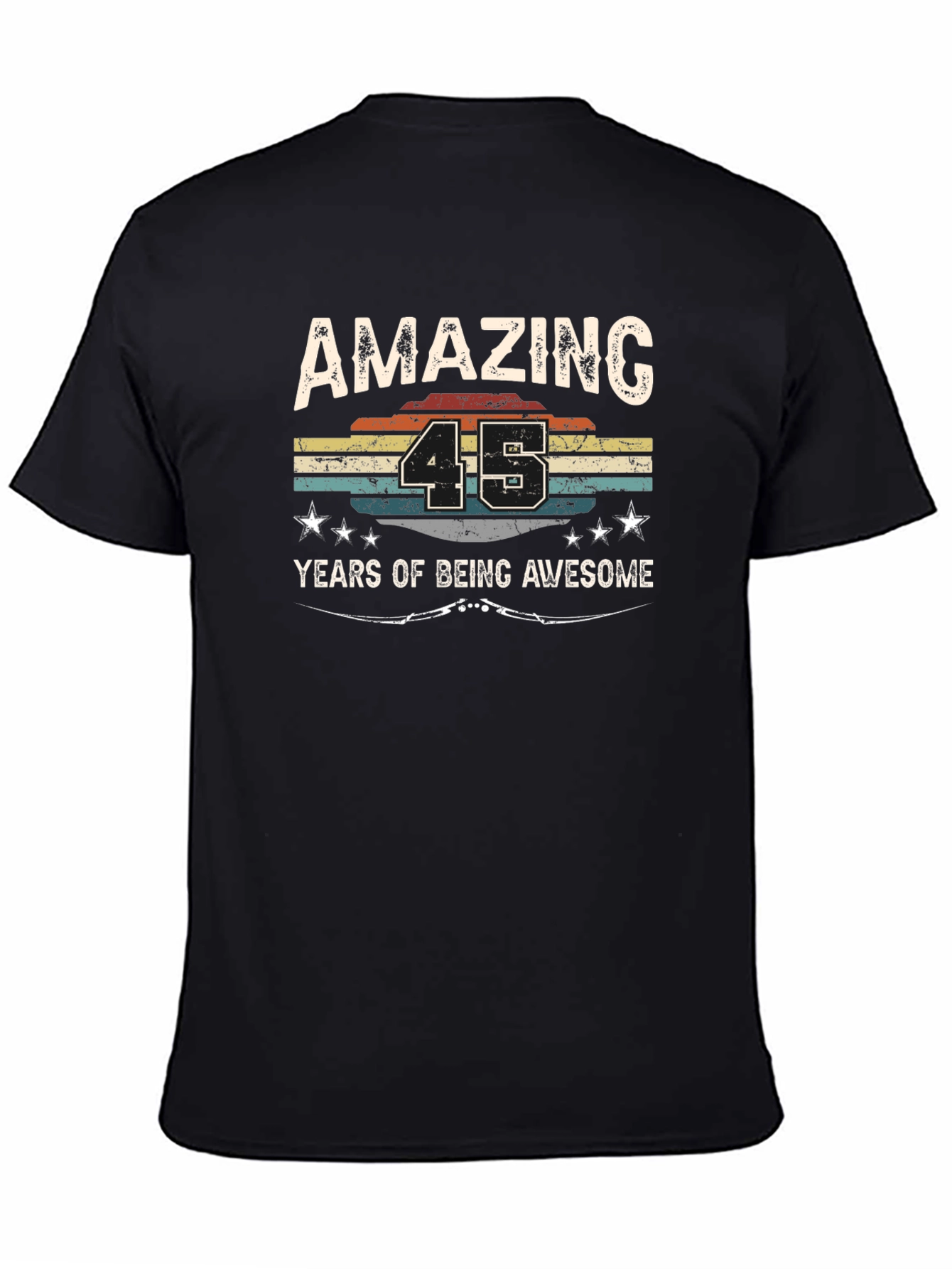 Amazing 45 Years Birthday Graphic Tee