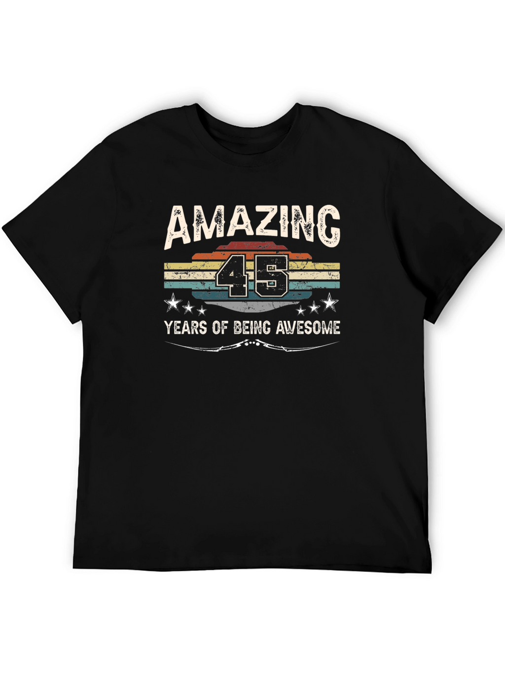 Amazing 45 Years Birthday Graphic Tee