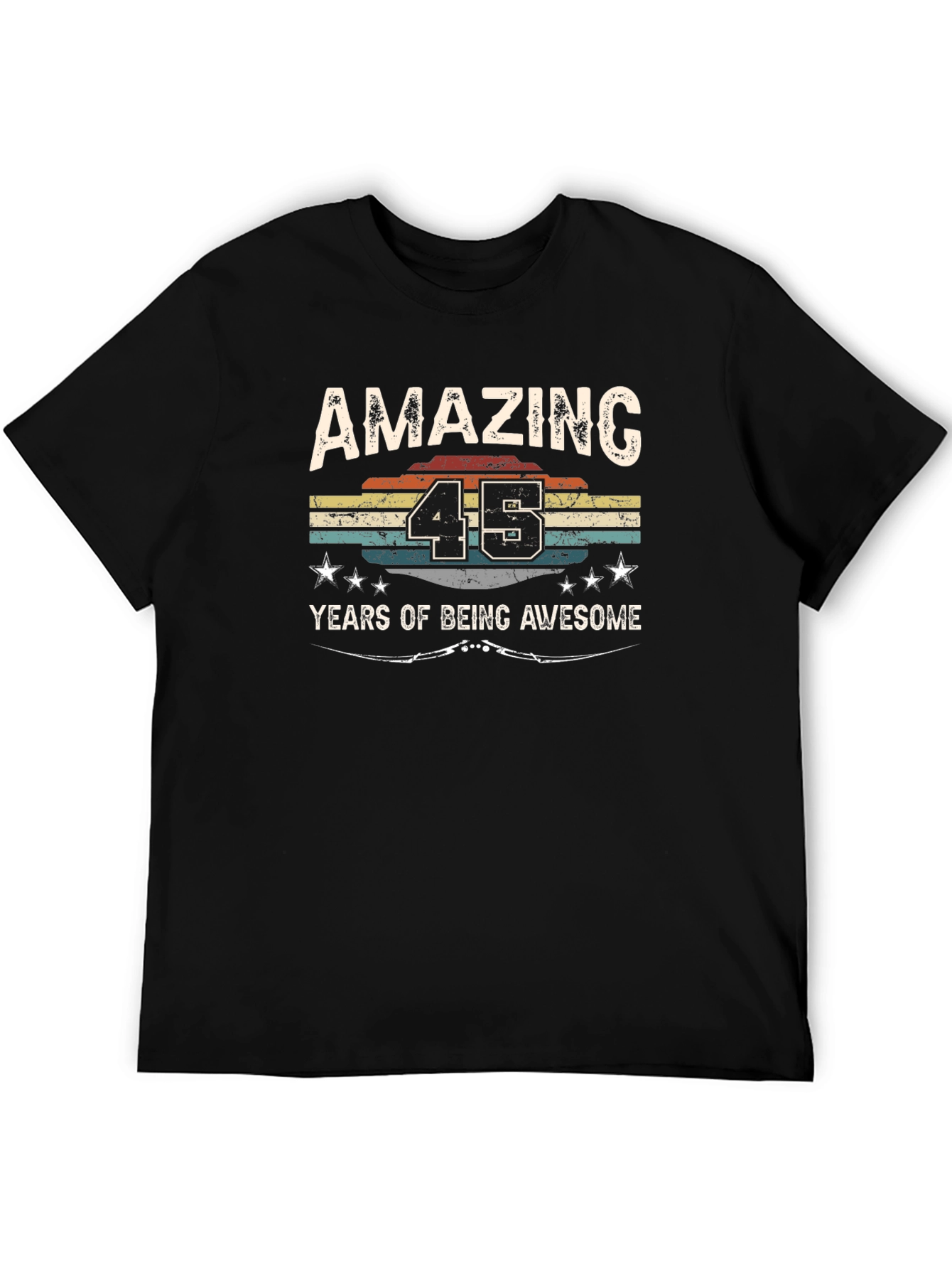 Amazing 45 Years Birthday Graphic Tee