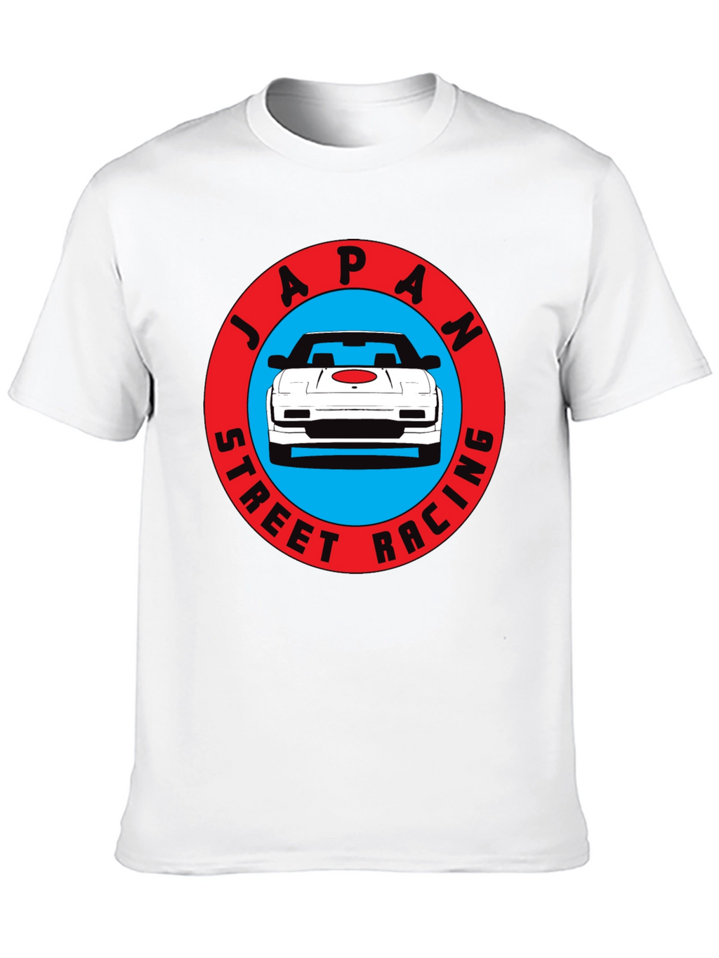 Japan Street Racing Graphic Tee - Black Cotton