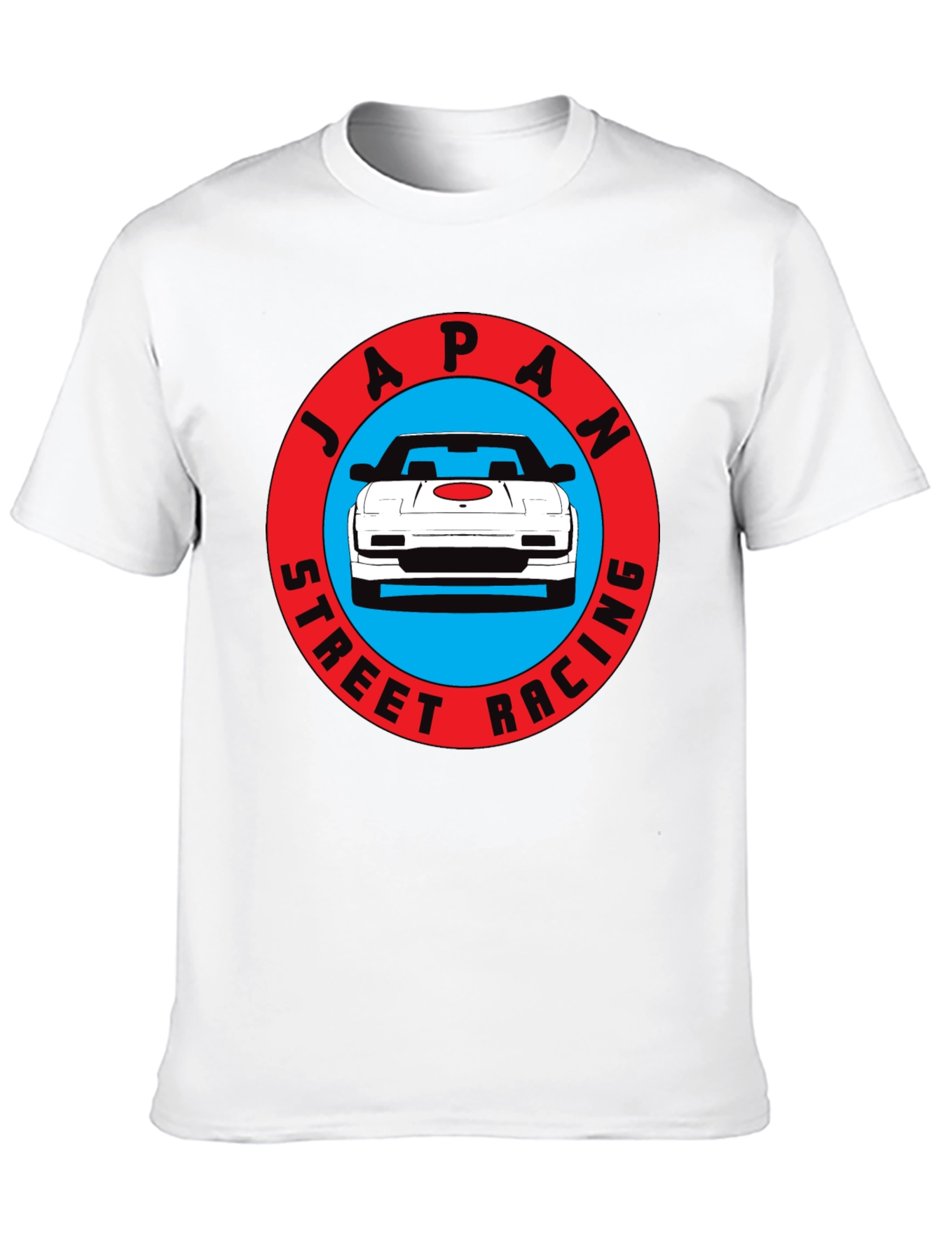 Japan Street Racing Graphic Tee - Black Cotton