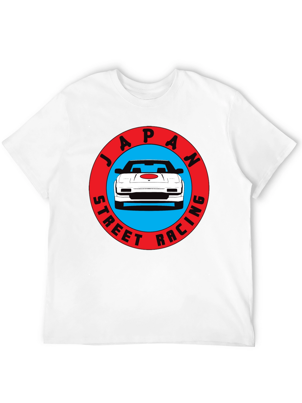 Japan Street Racing Graphic Tee - Black Cotton