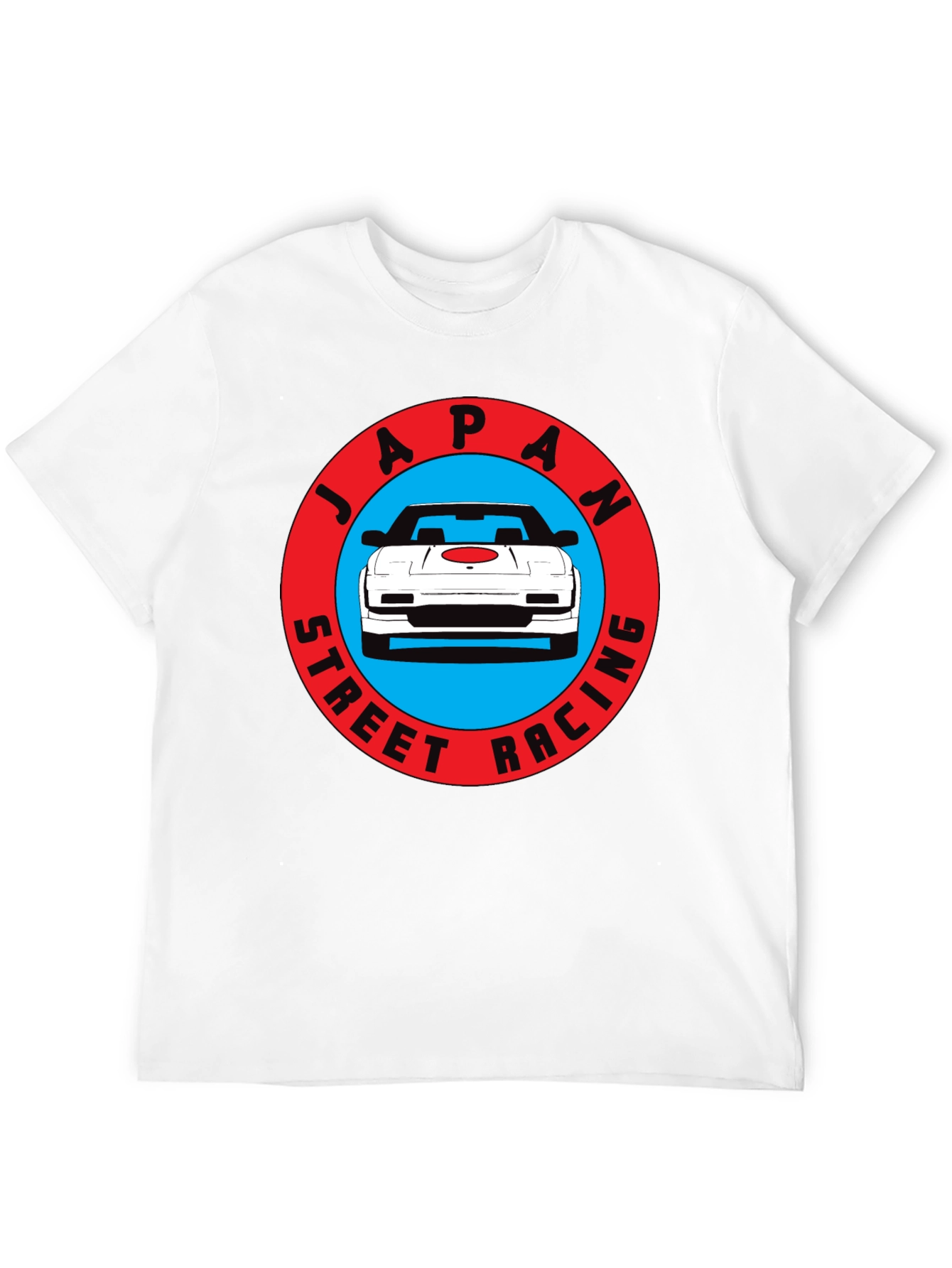 Japan Street Racing Graphic Tee - Black Cotton