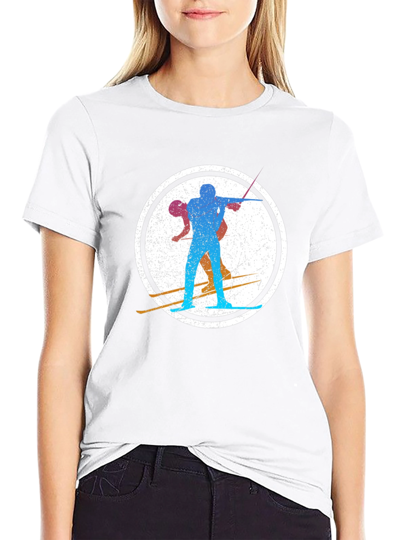 Biathlon Silhouette Black T-Shirt