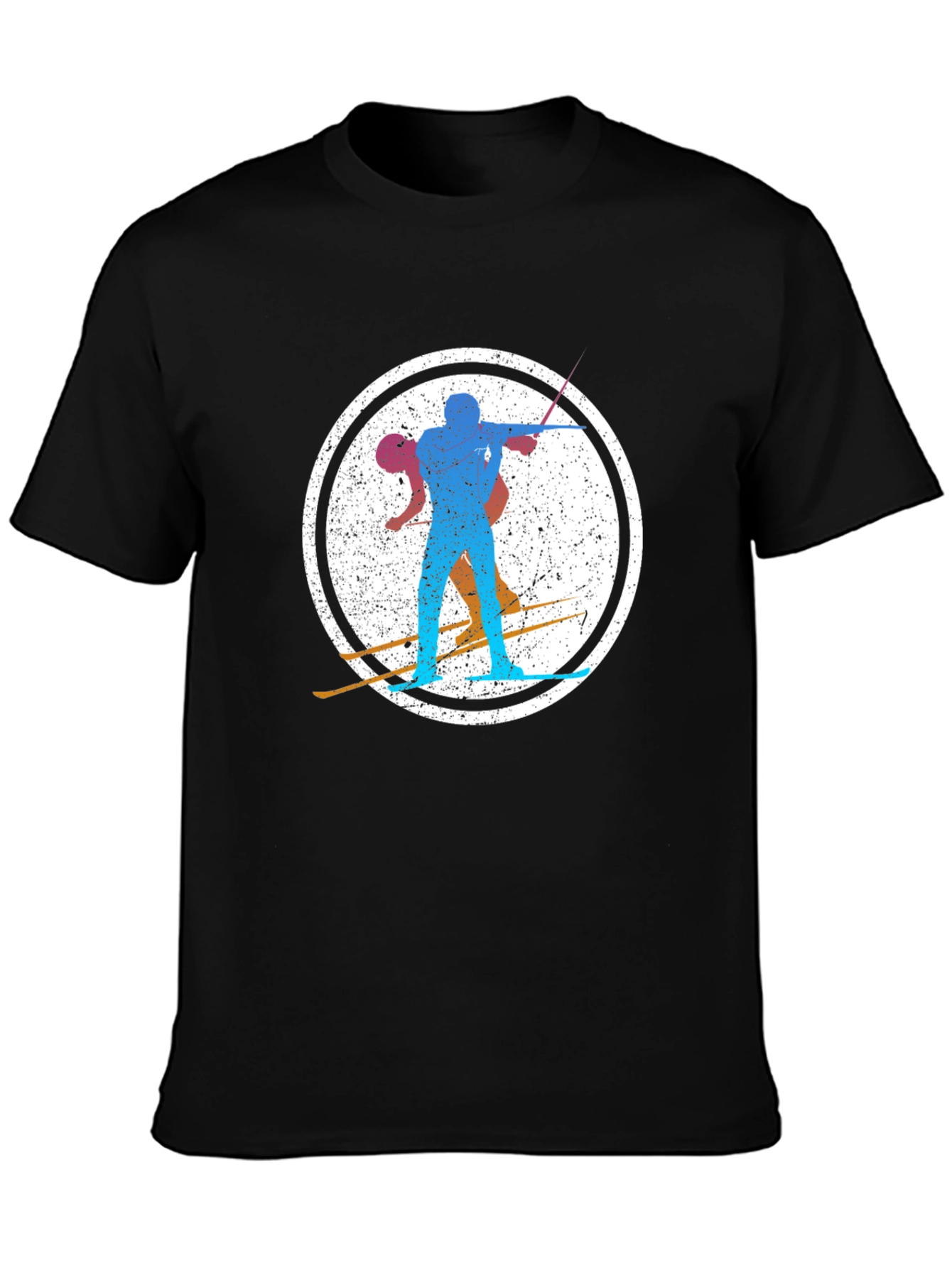 Biathlon Silhouette Black T-Shirt