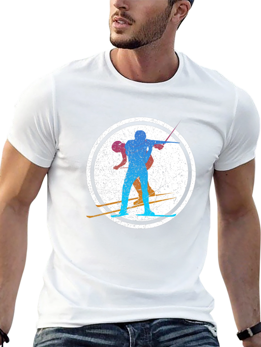 Biathlon Silhouette Black T-Shirt