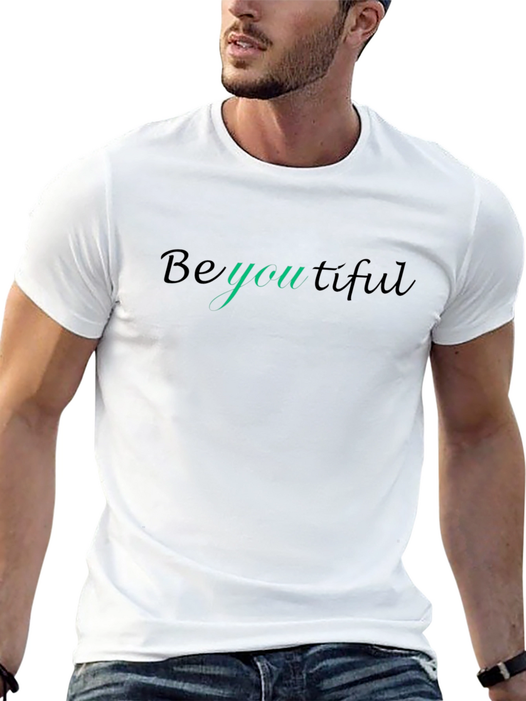 BeYOUtiful Black Tee - Stylish Comfort