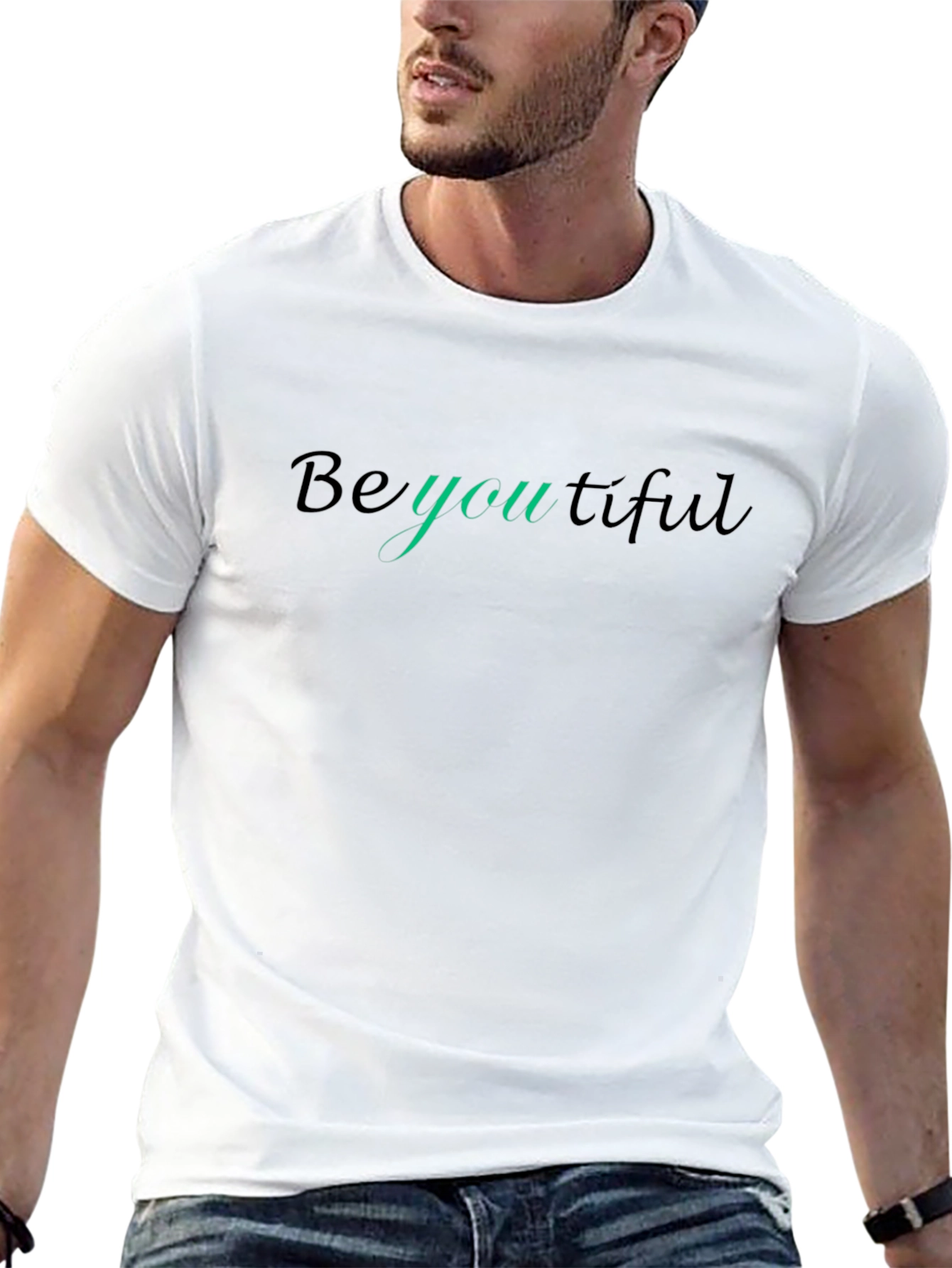 BeYOUtiful Black Tee - Stylish Comfort