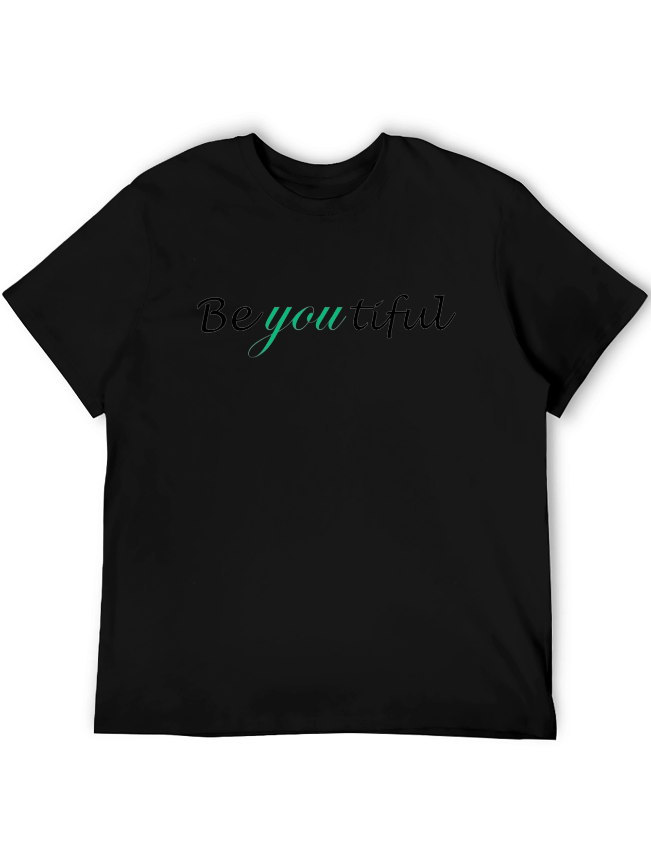 BeYOUtiful Black Tee - Stylish Comfort