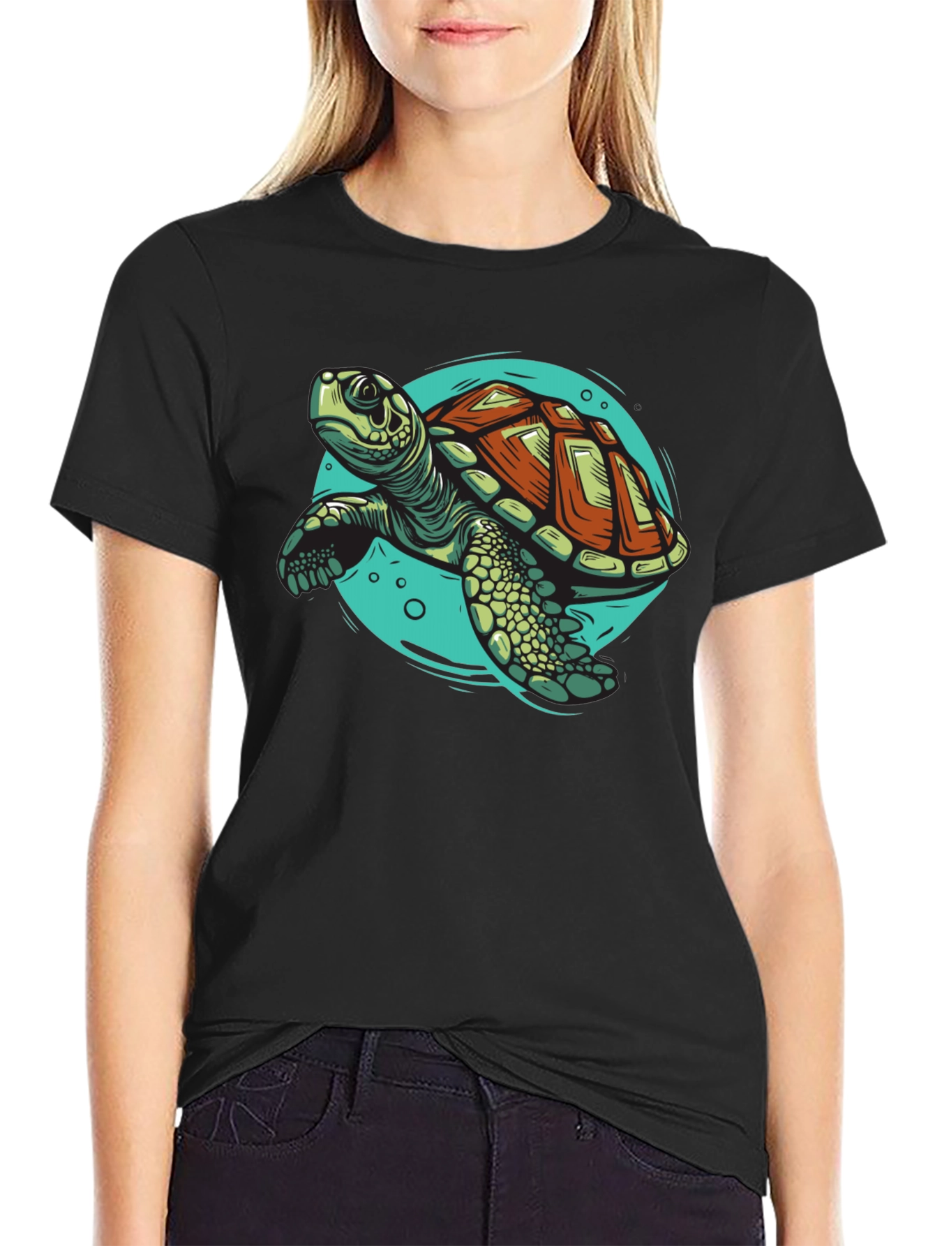 Sea Turtle Graphic Tee - Cool Ocean Design