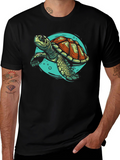 Sea Turtle Graphic Tee - Cool Ocean Design