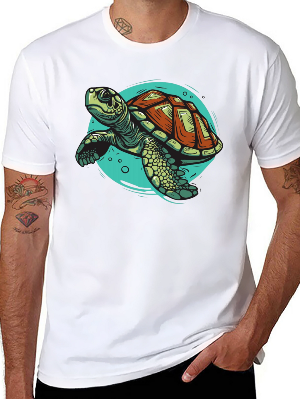 Sea Turtle Graphic Tee - Cool Ocean Design