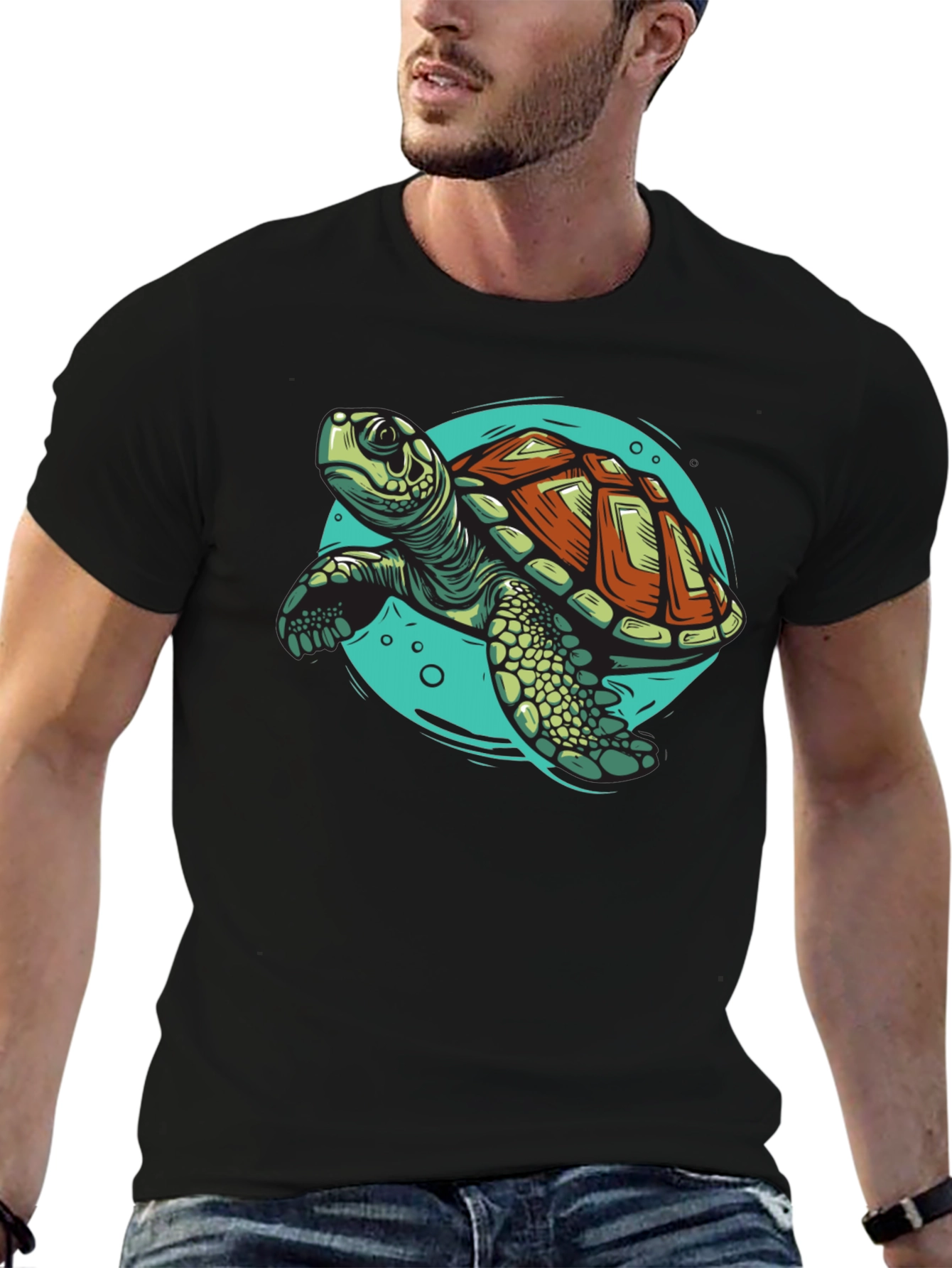 Sea Turtle Graphic Tee - Cool Ocean Design