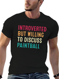 Introverted Paintball Enthusiast Graphic Tee