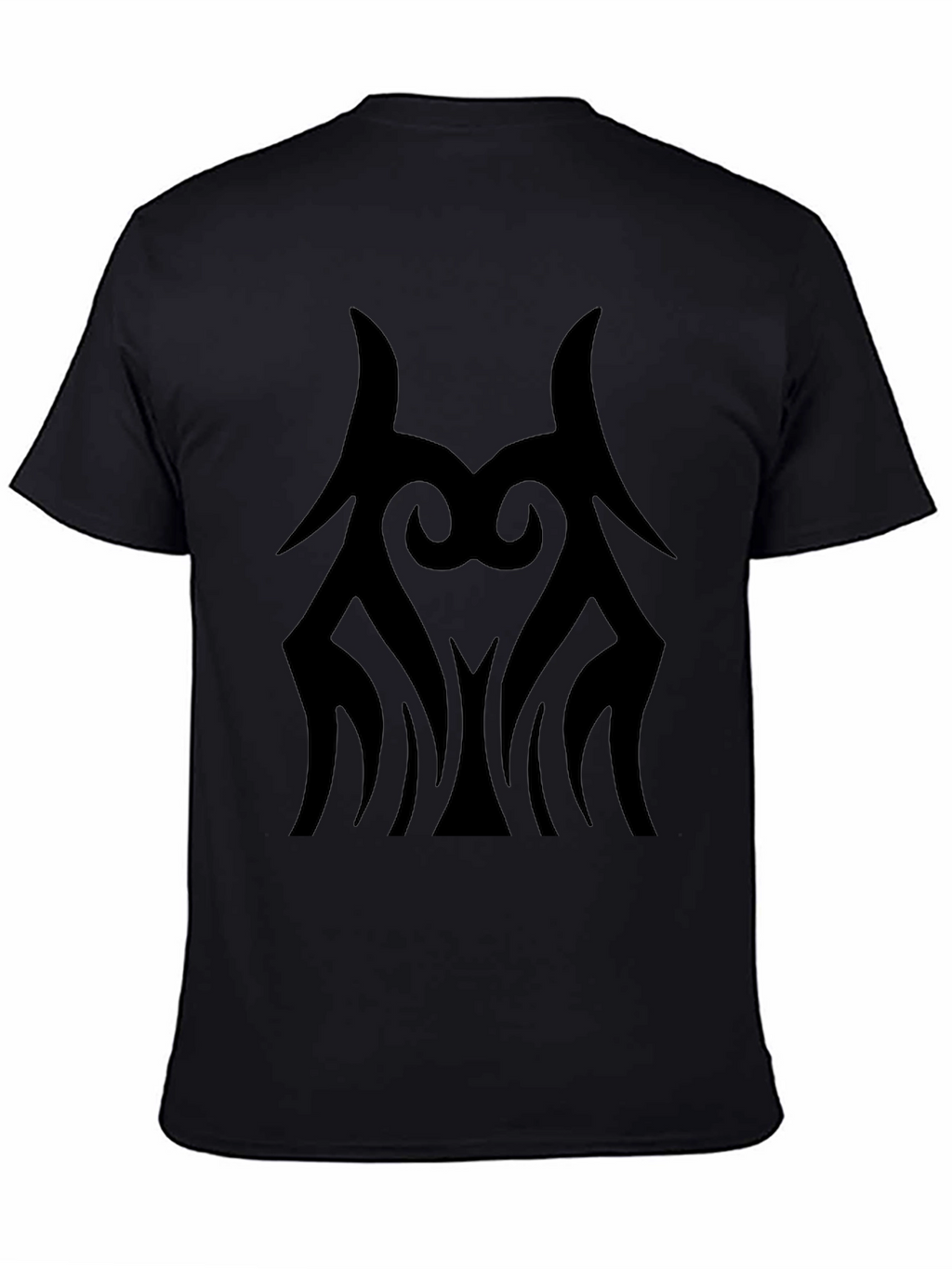 Tribal Graphic Print Mens Black T-Shirt