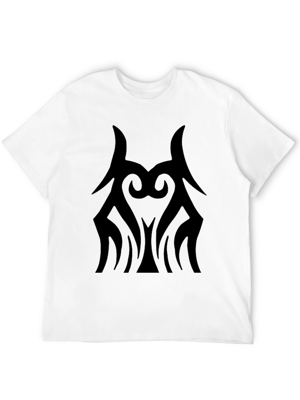 Tribal Graphic Print Mens Black T-Shirt