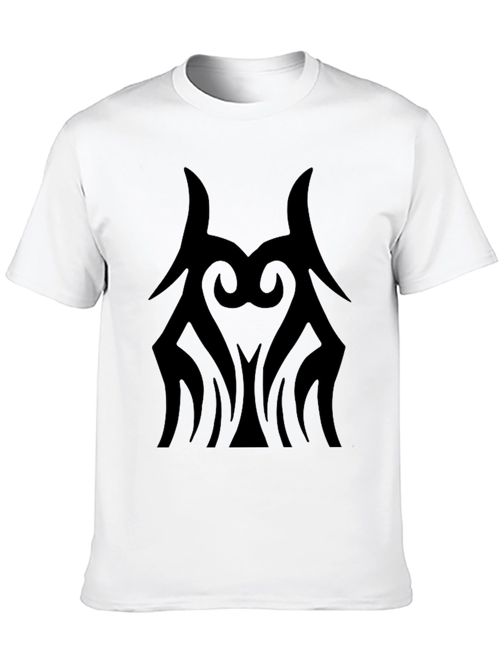 Tribal Graphic Print Mens Black T-Shirt
