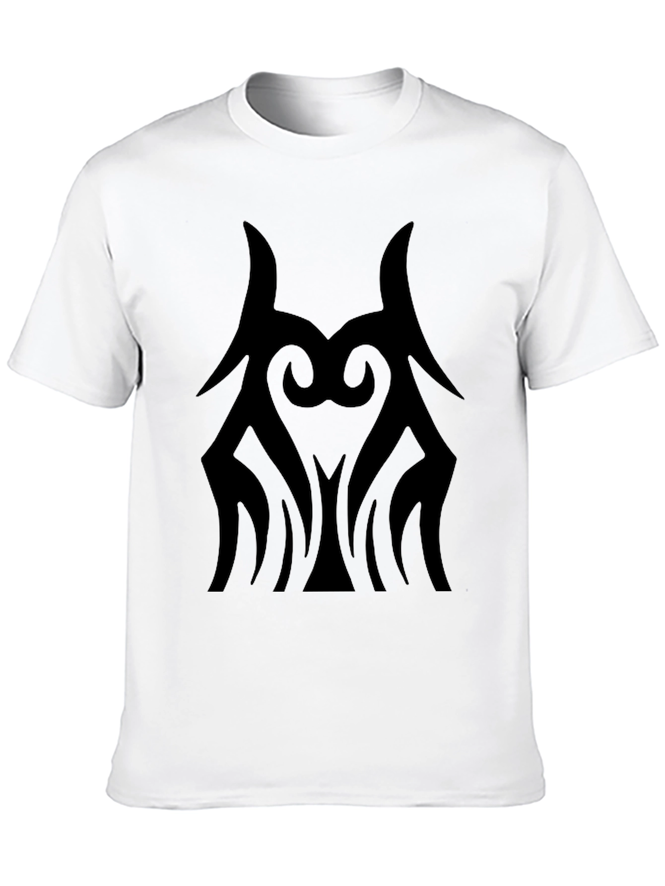 Tribal Graphic Print Mens Black T-Shirt