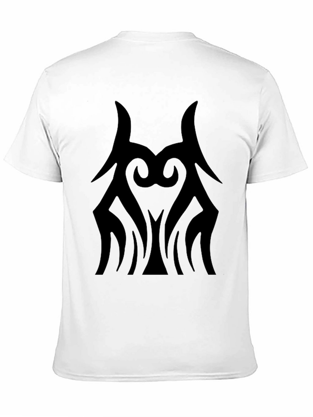 Tribal Graphic Print Mens Black T-Shirt