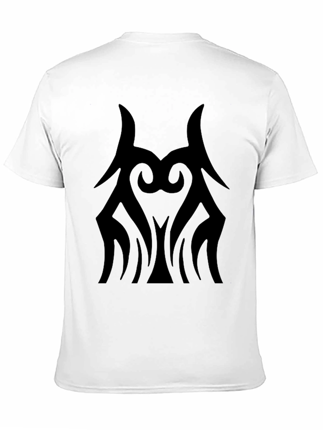 Tribal Graphic Print Mens Black T-Shirt