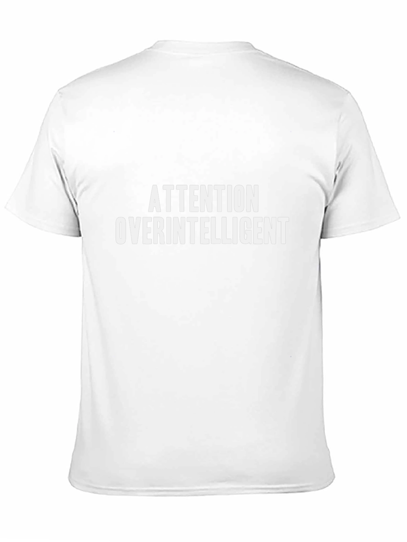 Attention Overintelligent Graphic Tee - Black