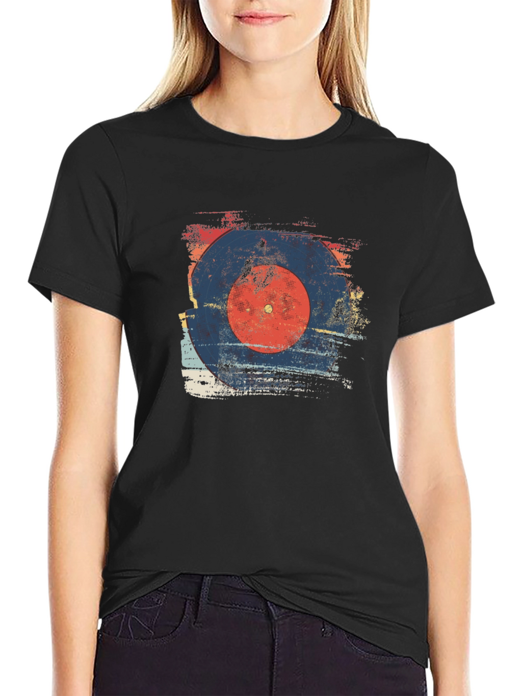 Retro Vinyl Record Graphic Tee