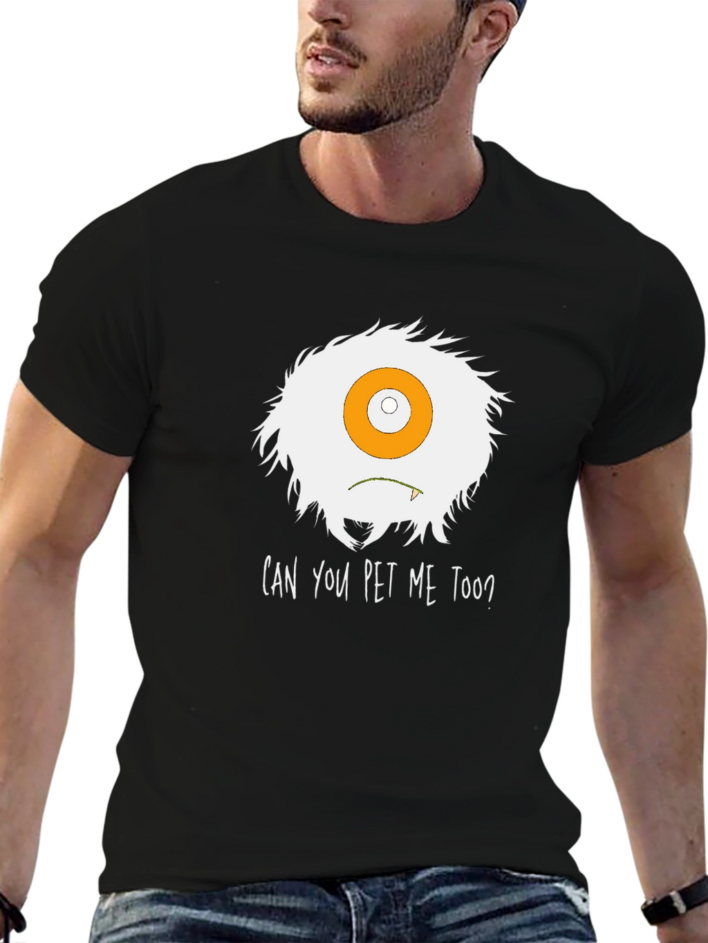 Can You Pet Me Too? Monster Graphic Tee
