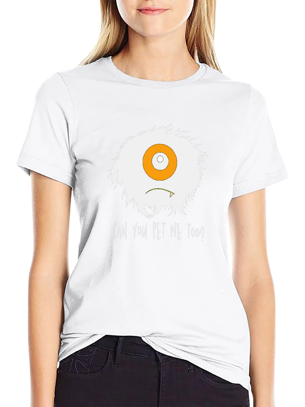 Can You Pet Me Too? Monster Graphic Tee