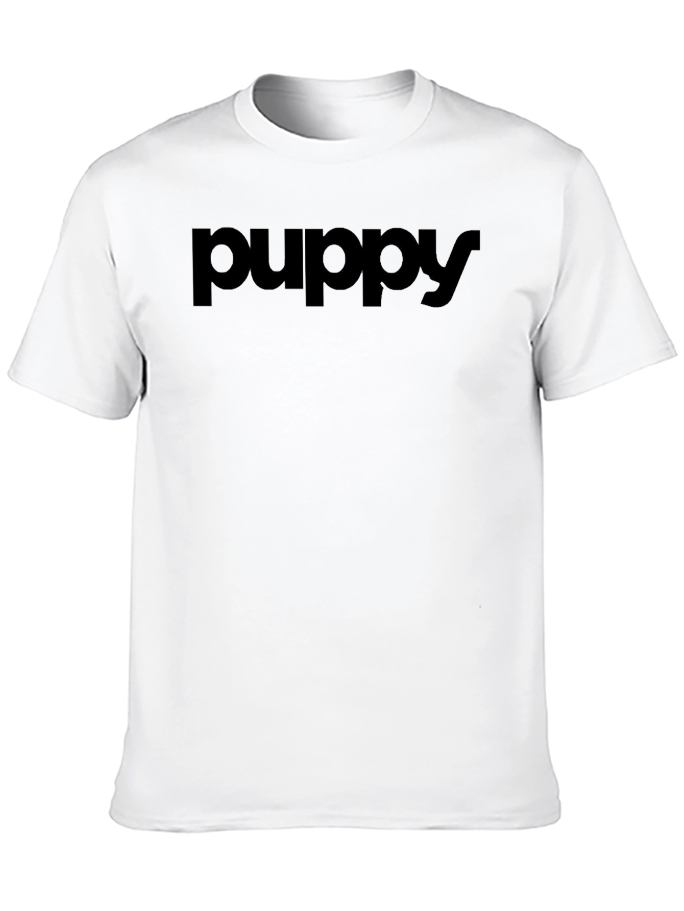 Puppy Black T-Shirt - Casual Style