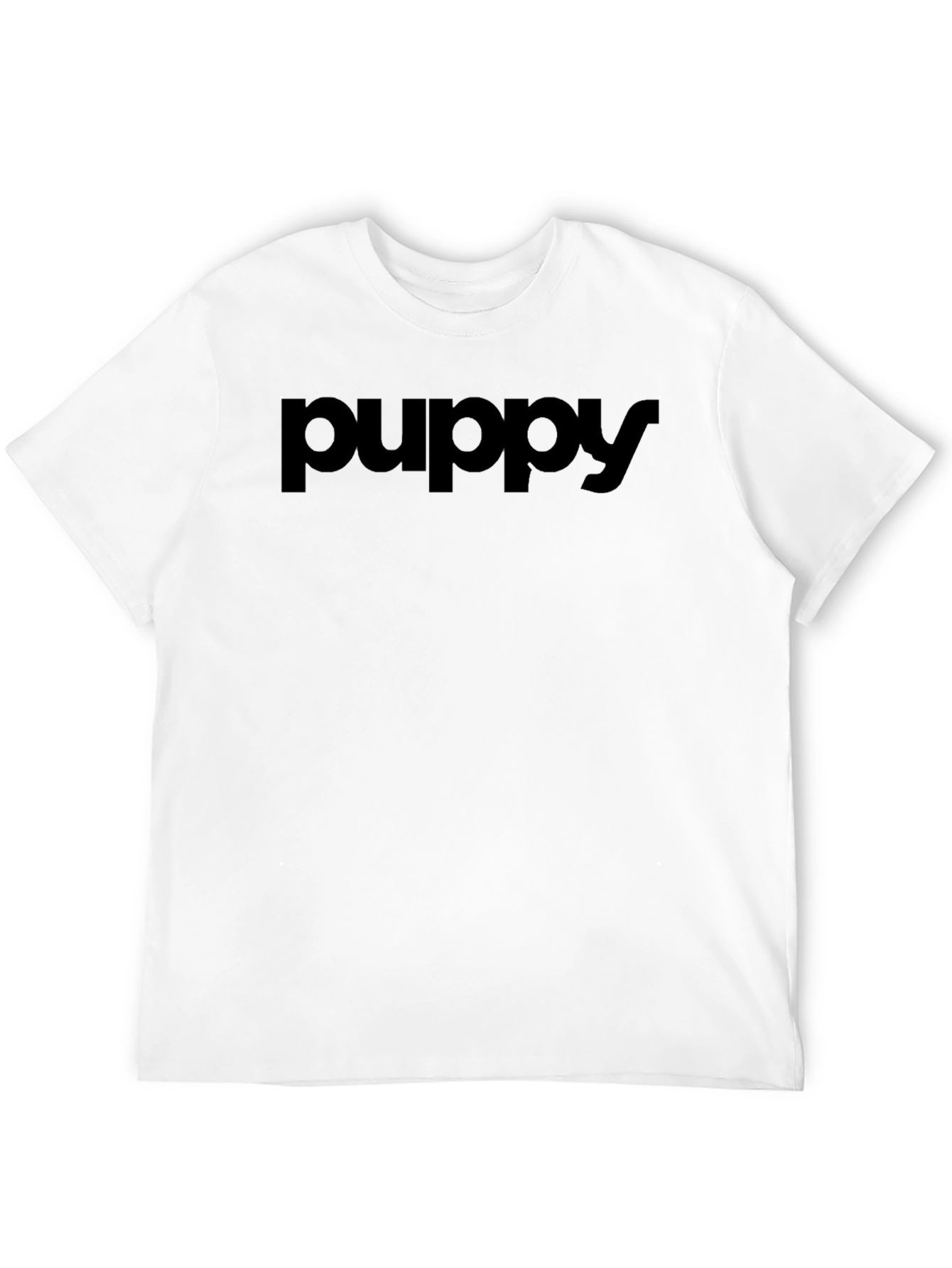 Puppy Black T-Shirt - Casual Style