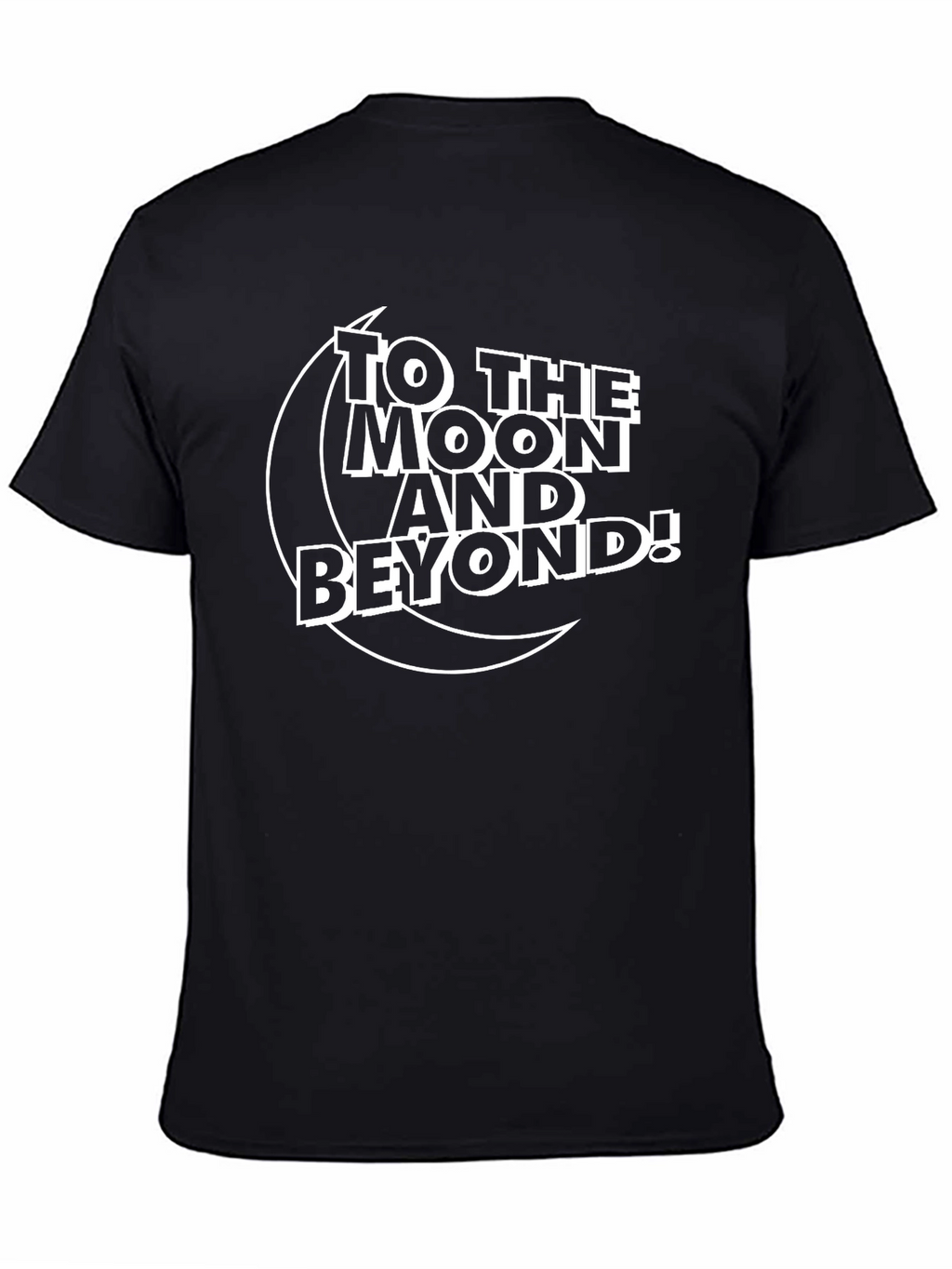 To the Moon and Beyond Black T-Shirt