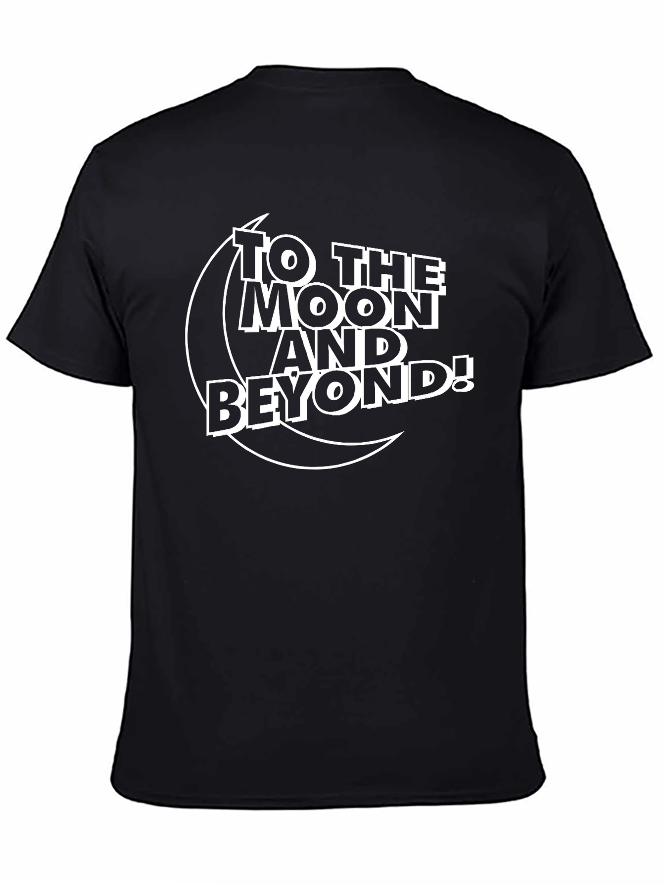 To the Moon and Beyond Black T-Shirt