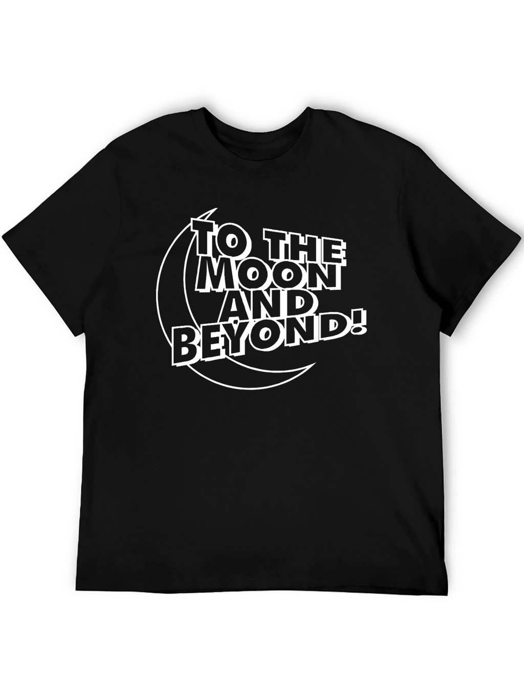 To the Moon and Beyond Black T-Shirt