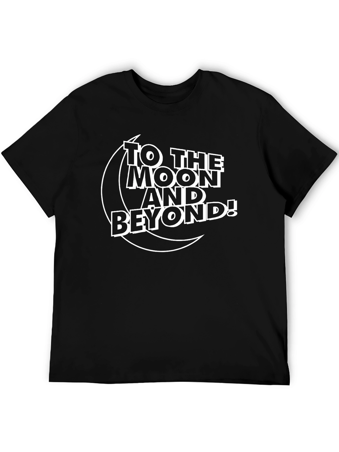 To the Moon and Beyond Black T-Shirt