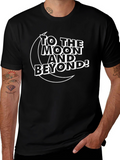 To the Moon and Beyond Black T-Shirt