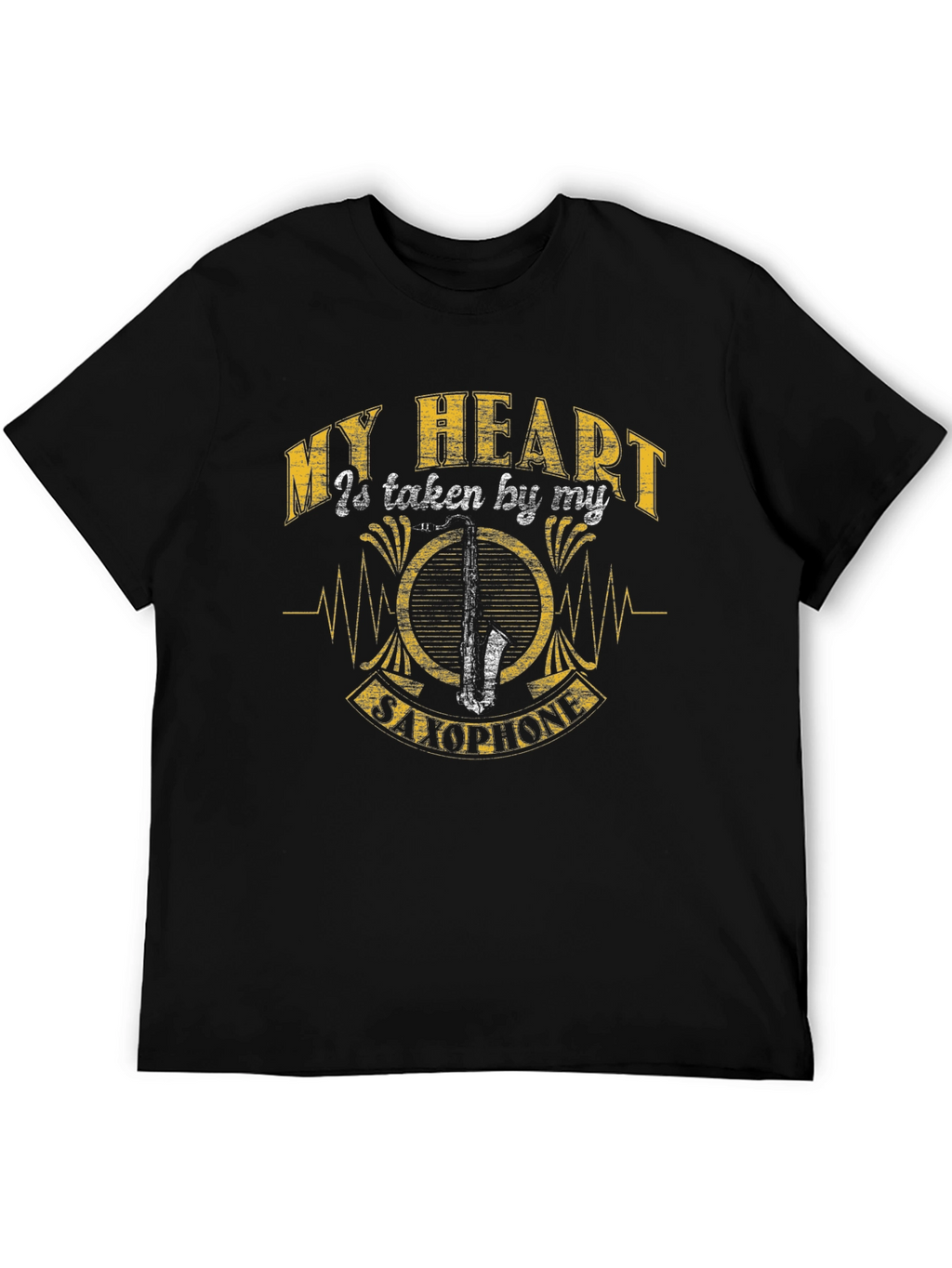 My Heart Saxophone Graphic Tee
