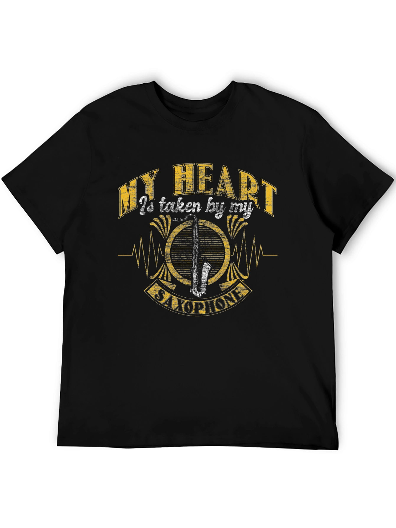 My Heart Saxophone Graphic Tee