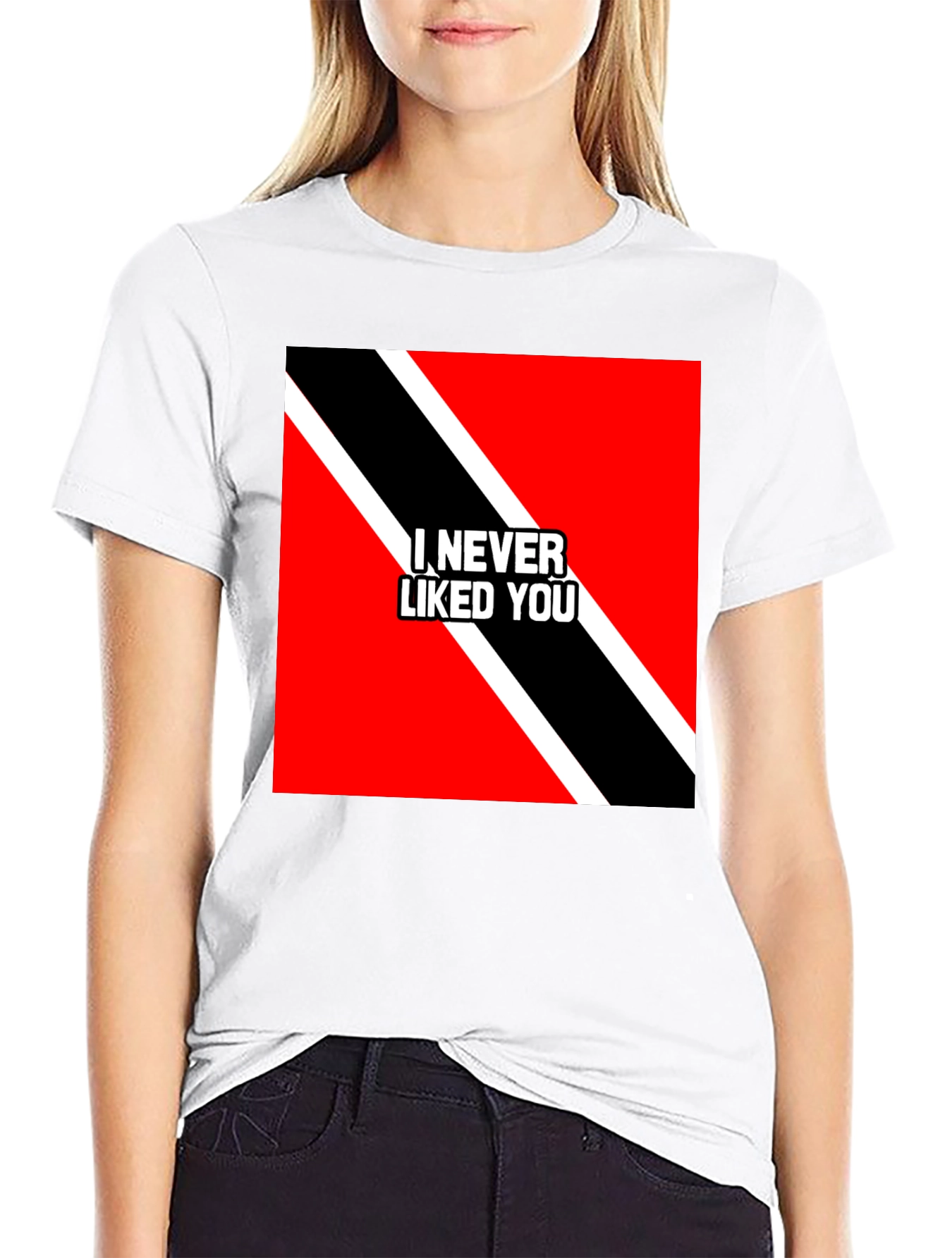 I Never Liked You Graphic Tee - Black
