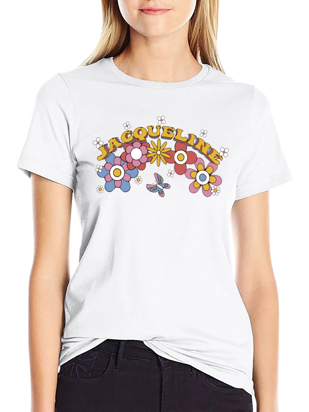Floral Name T-Shirt - Personalized Gift
