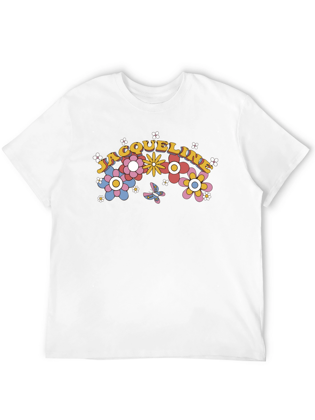 Floral Name T-Shirt - Personalized Gift